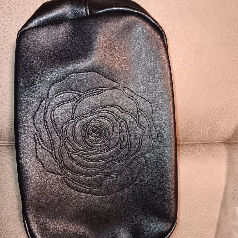 Lancome black make up bag